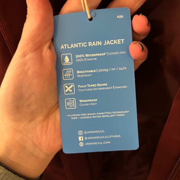 Jan and Jul Women’s Rain Jacket NWT - Picture 7 of 13